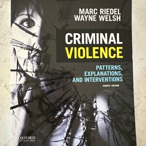 Criminal violence textbook